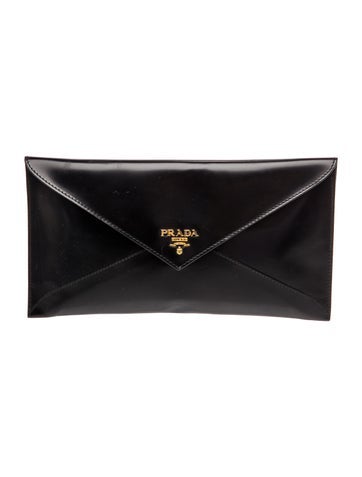 Spazzolato Leather Clutch