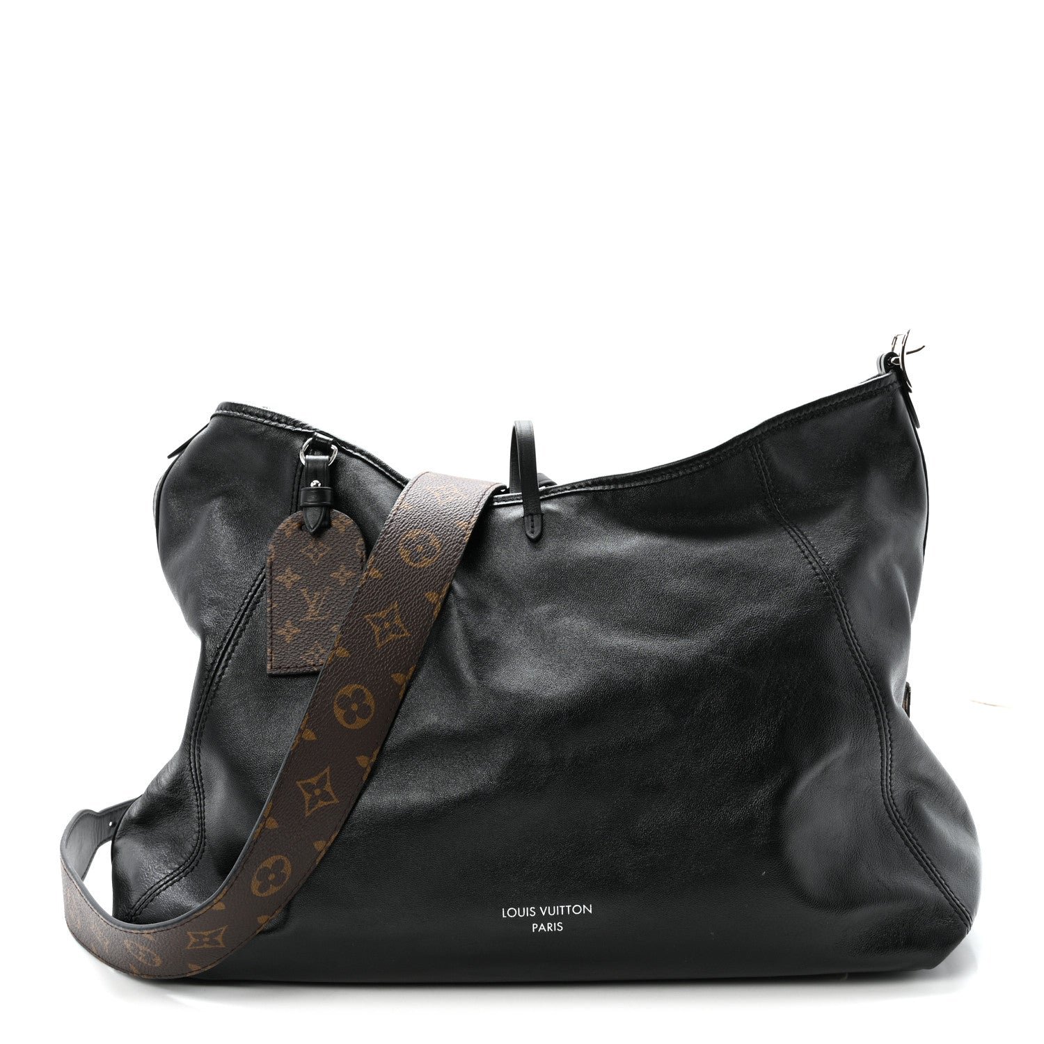 Louis Vuitton Lambskin CarryAll Vibe MM Black