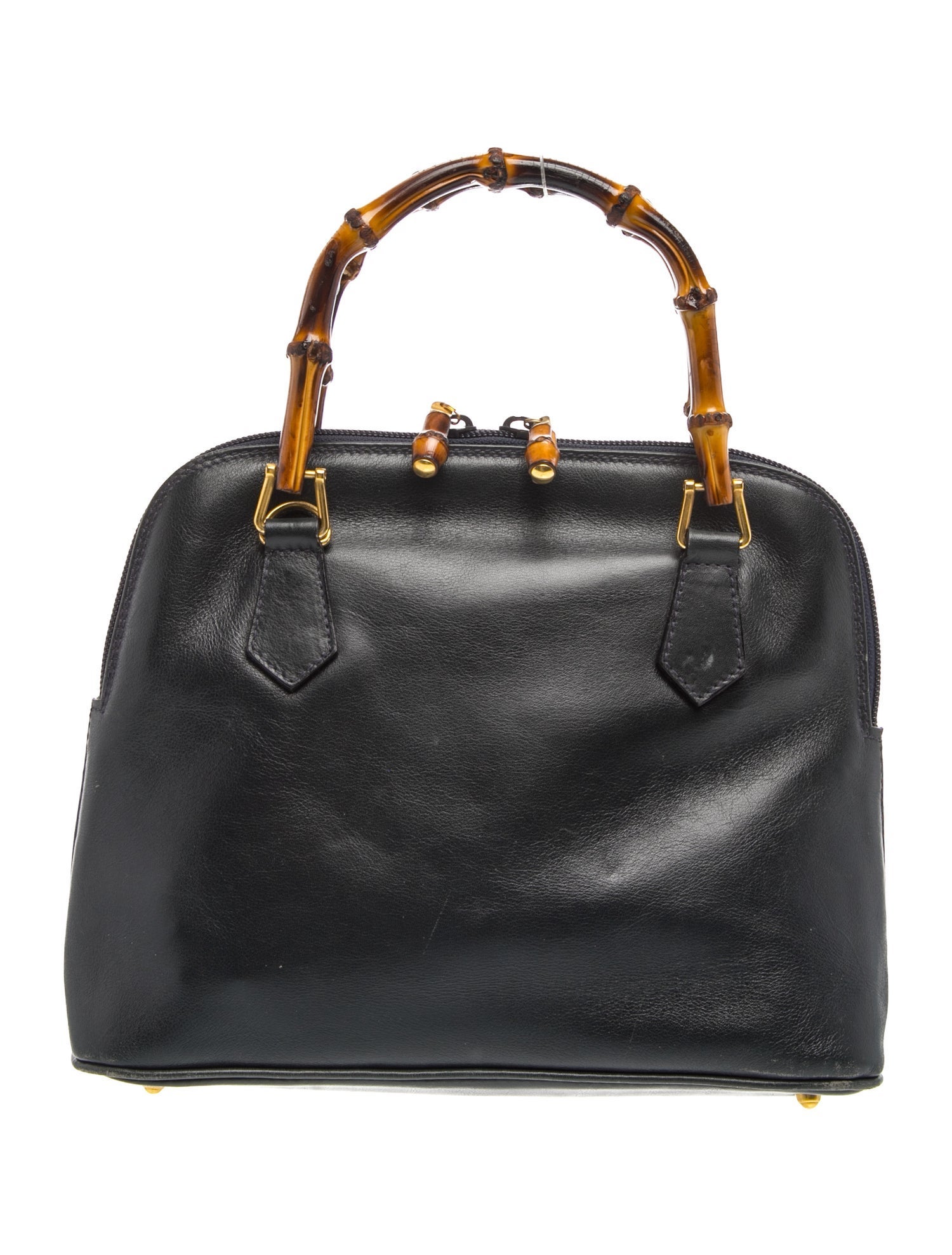 Bamboo Top Handle Bag Vintage