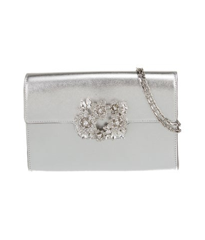 Roger Vivier Vivier Leather Shoulder Bag