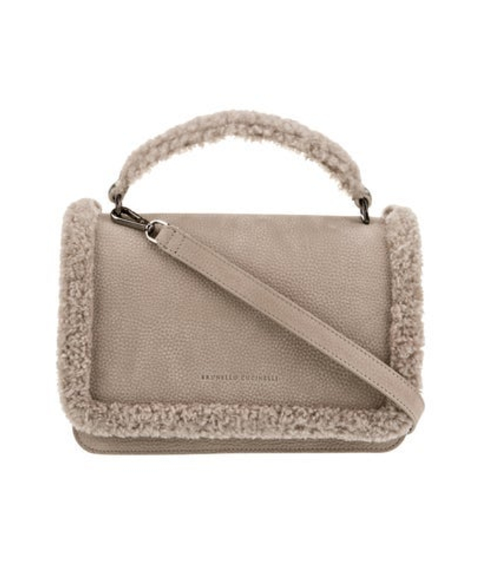 Brunello Cucinelli Cucinelli Leather Top Handle Bag