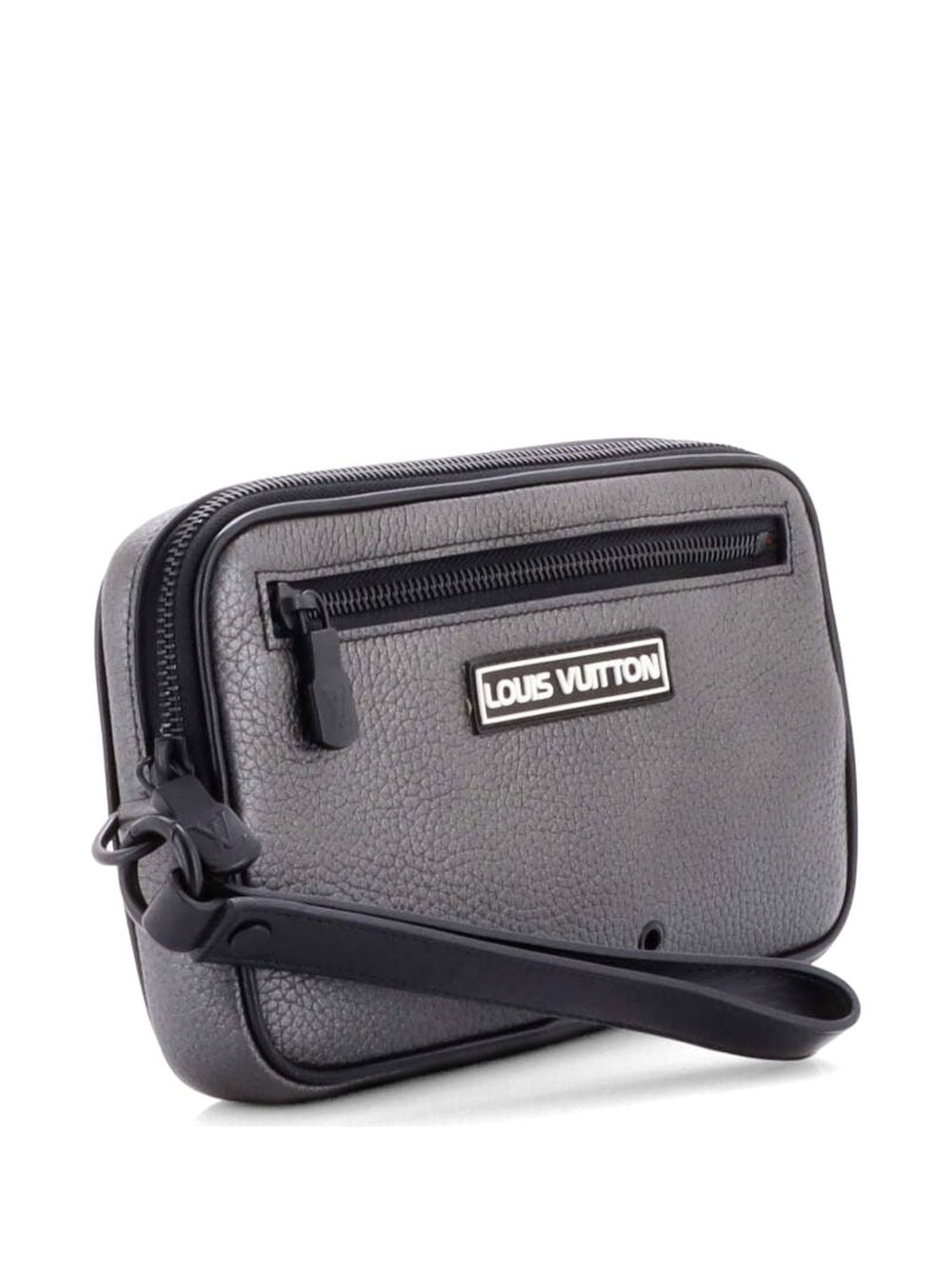 Alpha Wristlet Taurillon Leather clutch bag