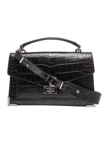The Kooples Embossed Leather Top Handle Bag