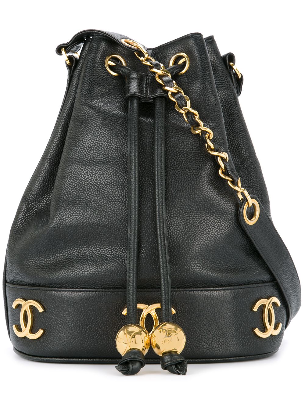 CC drawstring bucket bag
