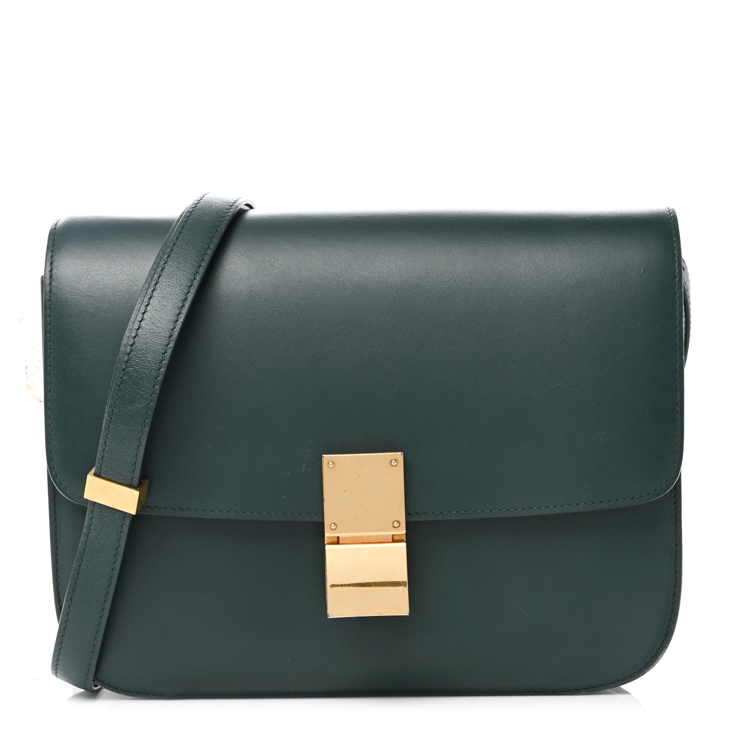 Celine Box Calfskin Medium Classic Box Flap Bag Amazone