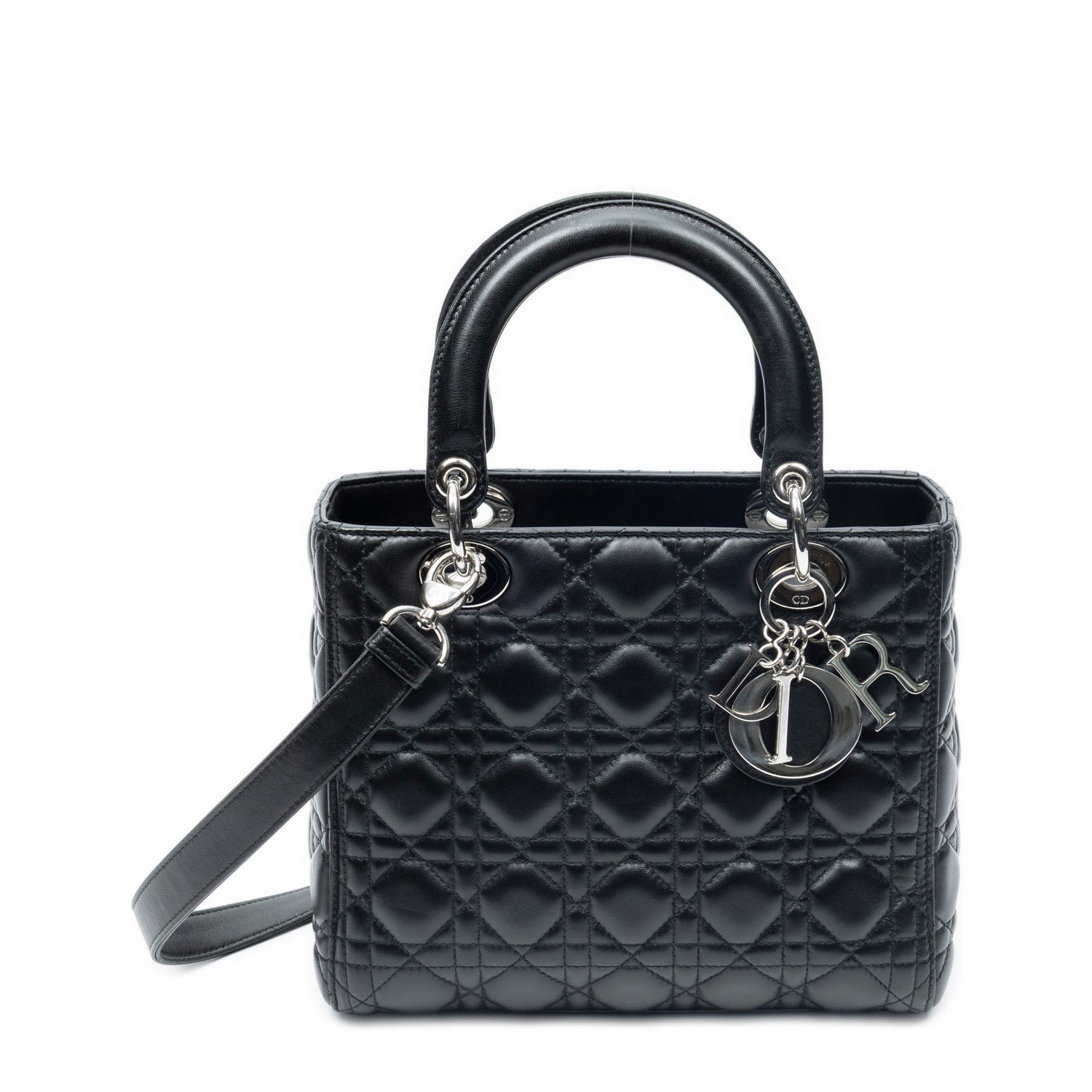 Leather Medium Lady Dior Zip