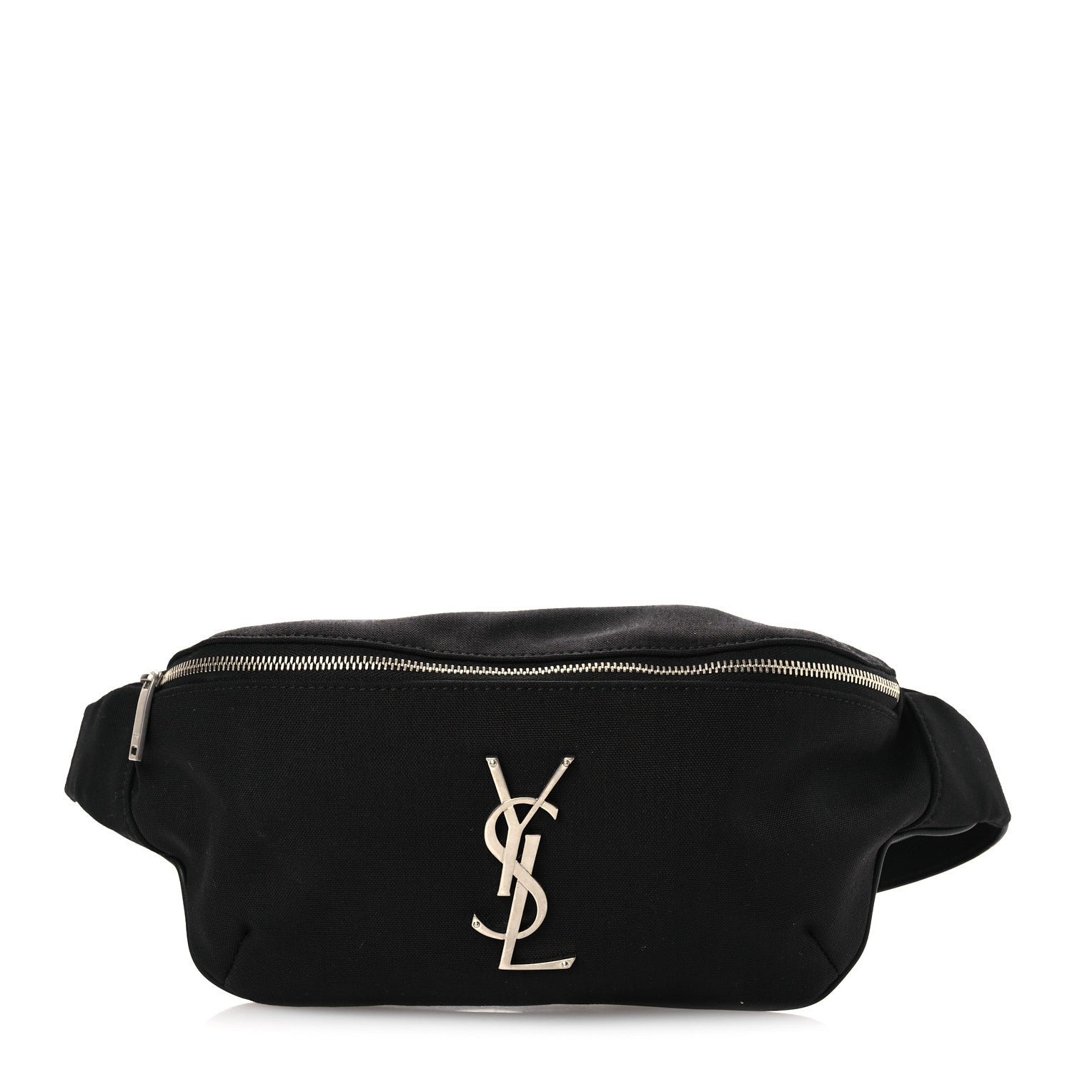 Saint Laurent Canvas Monogram Belt Bag Black