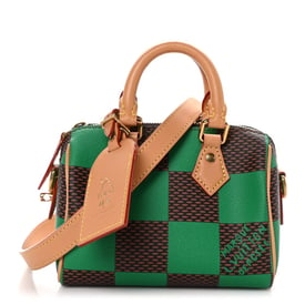 Louis Vuitton Damier Pop Speedy Bandouliere 18 Green