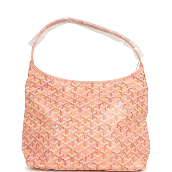 Goyard Goyardine Powder Pink Boheme Hobo Bag Palladium Hardware