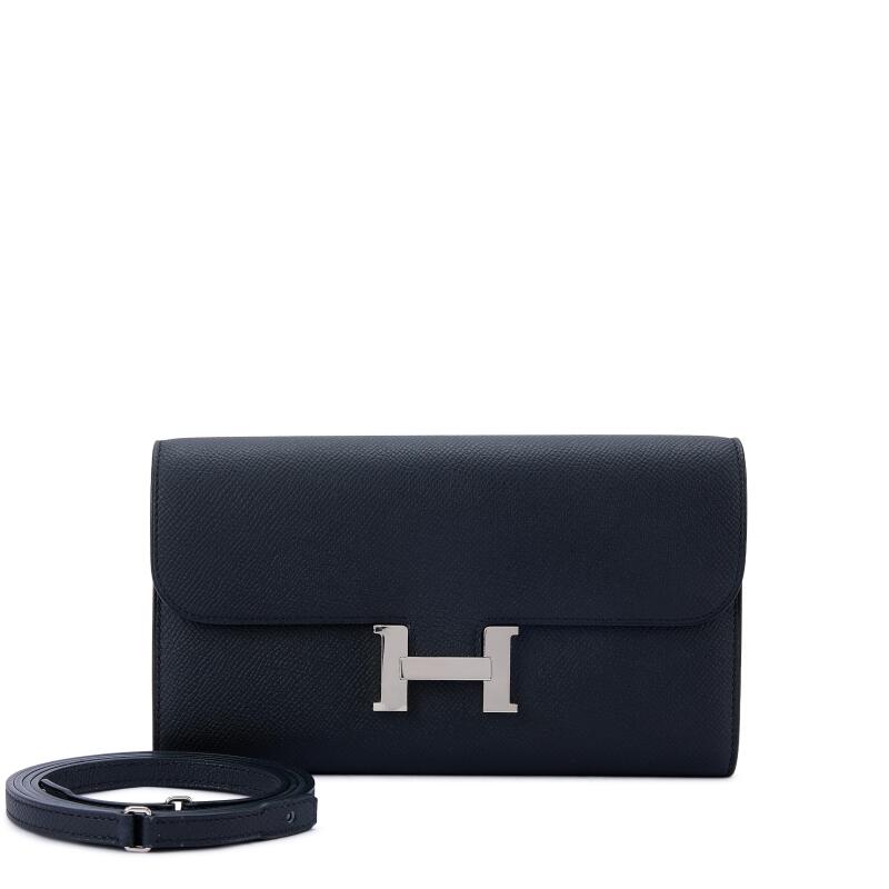 Hermes Black Epsom Constance-To-Go Wallet Palladium Hardware, 2024