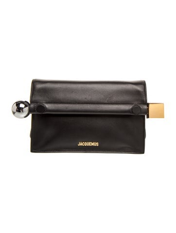 Leather La Pochette Rond Carré Mini