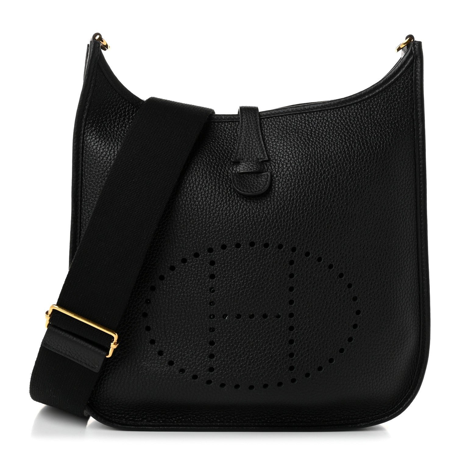 Hermes Taurillon Clemence Evelyne III PM Black