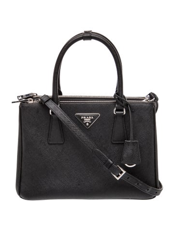 Saffiano Lux Leather Galleria Double Zip Medium