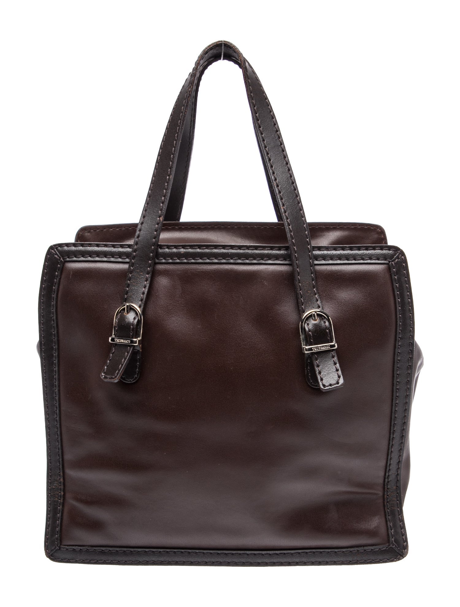 Trussardi Leather Top Handle Bag
