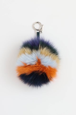 Pompom Keychain Charm