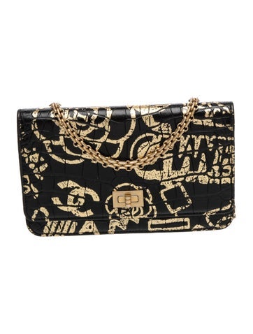 Paris-New York Graffiti Reissue Wallet On Chain