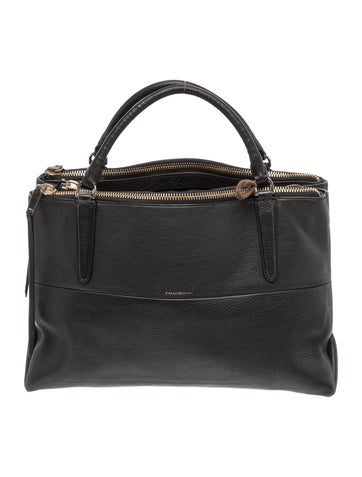 Leather Top Handle Bag