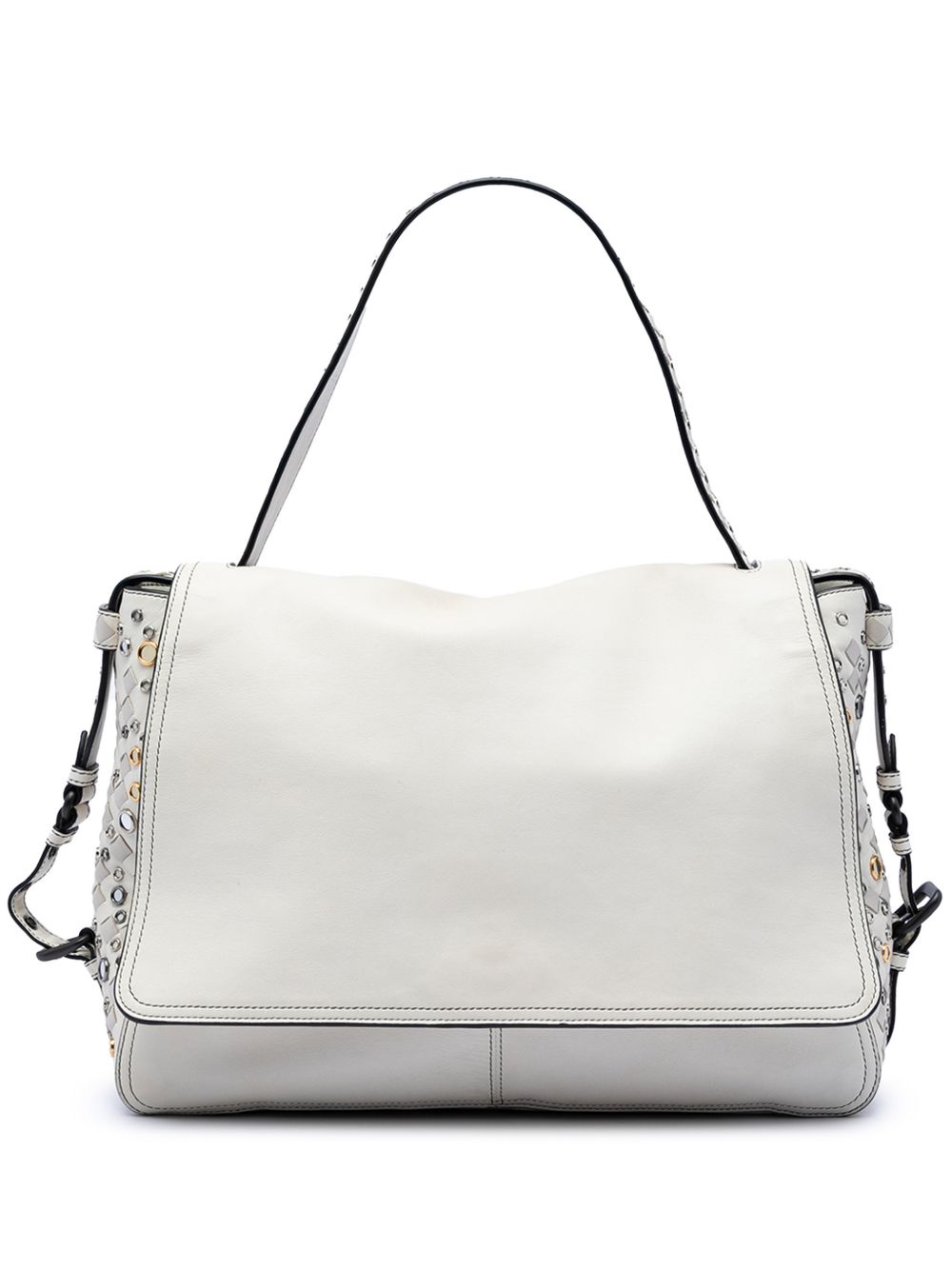 2012-2025 Intrecciato Trimmed Lambskin Grommet Top Handle Bag handbag