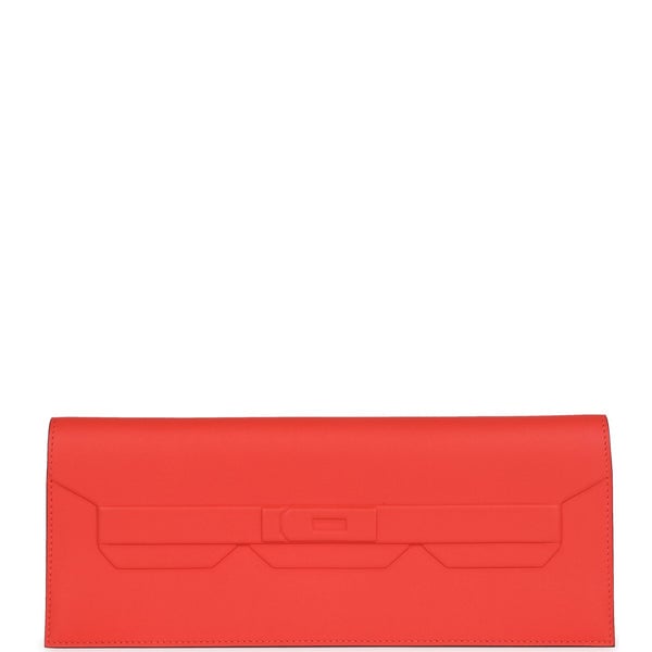Hermes Hermes Shadow Birkin Clutch Orange Field Swift