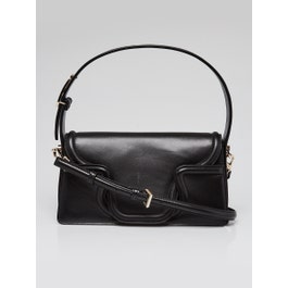 Valentino Valentino Black Leather Le Petite Deuxième Shoulder Bag