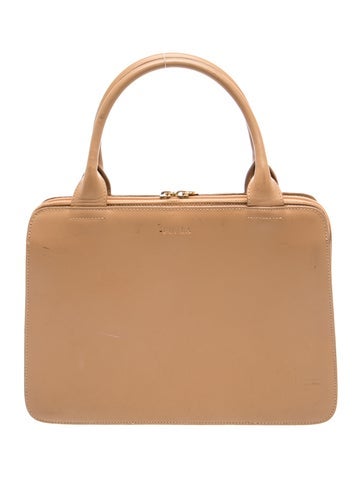 Leather Top Handle Bag