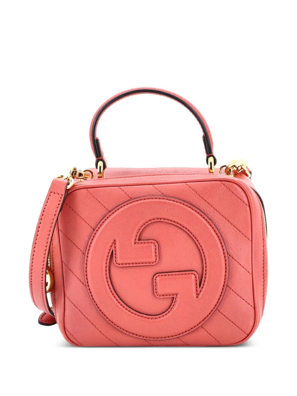 Blondie NM Top Handle Shoulder Bag Diagonal Quilted Leather satchel