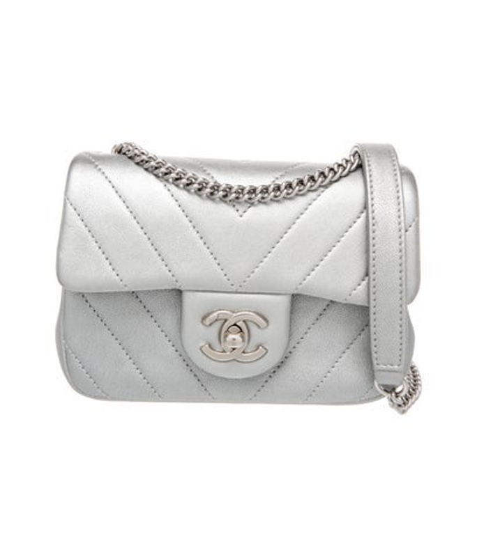 Chanel Mini Chevron Square Flap Bag