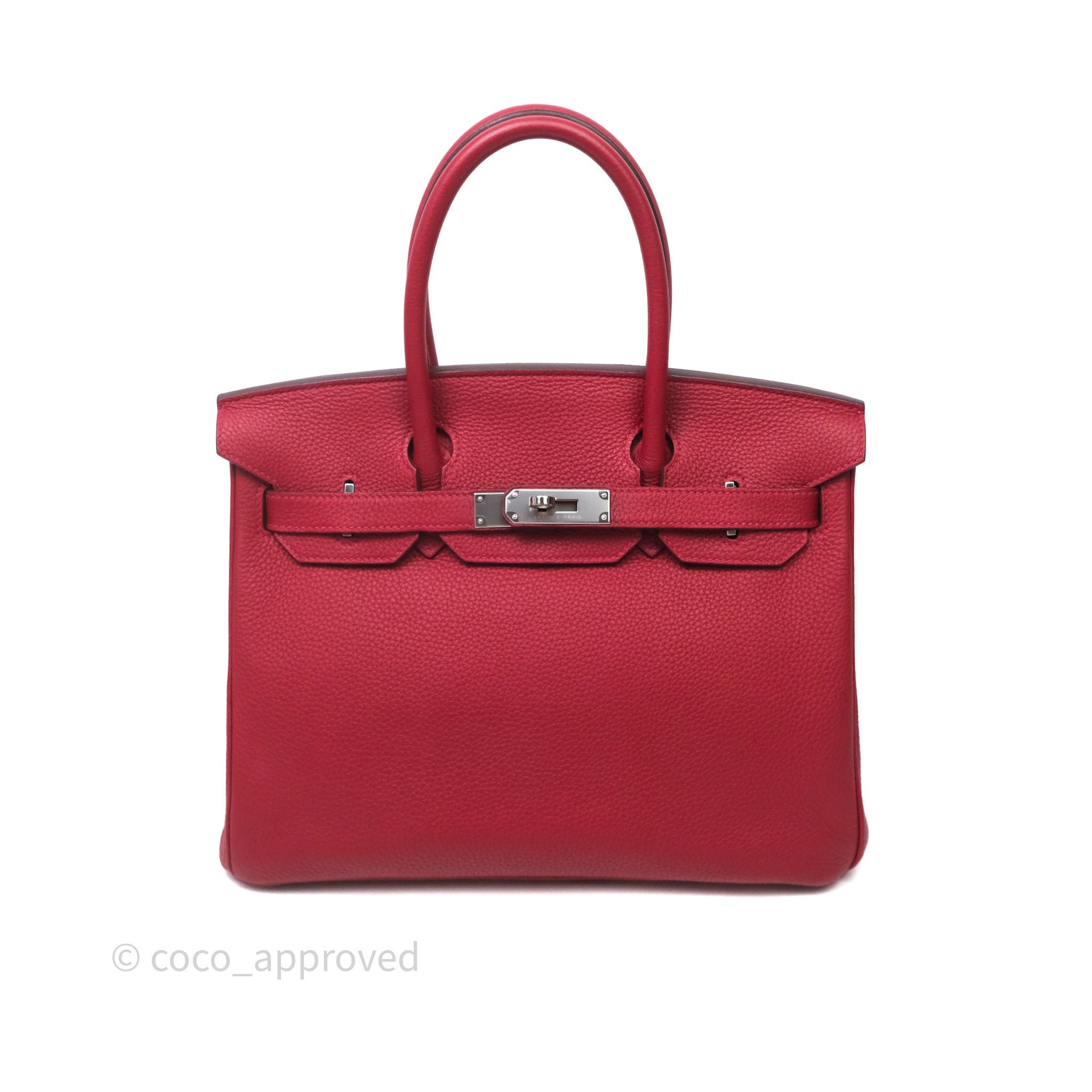 Hermès Birkin 30 K1 Rouge Grenat Togo Palladium Hardware