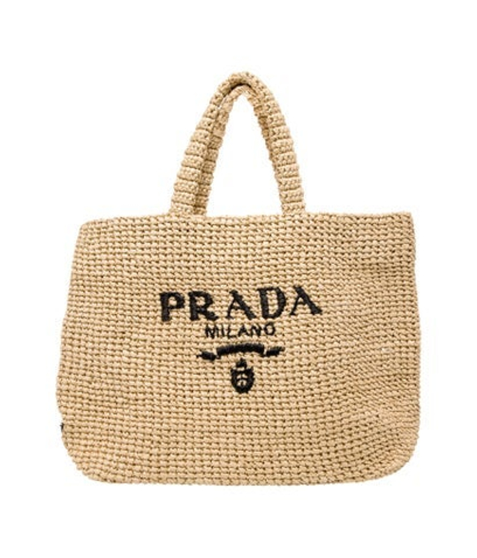 Prada Enameled Metal Triangle Tote