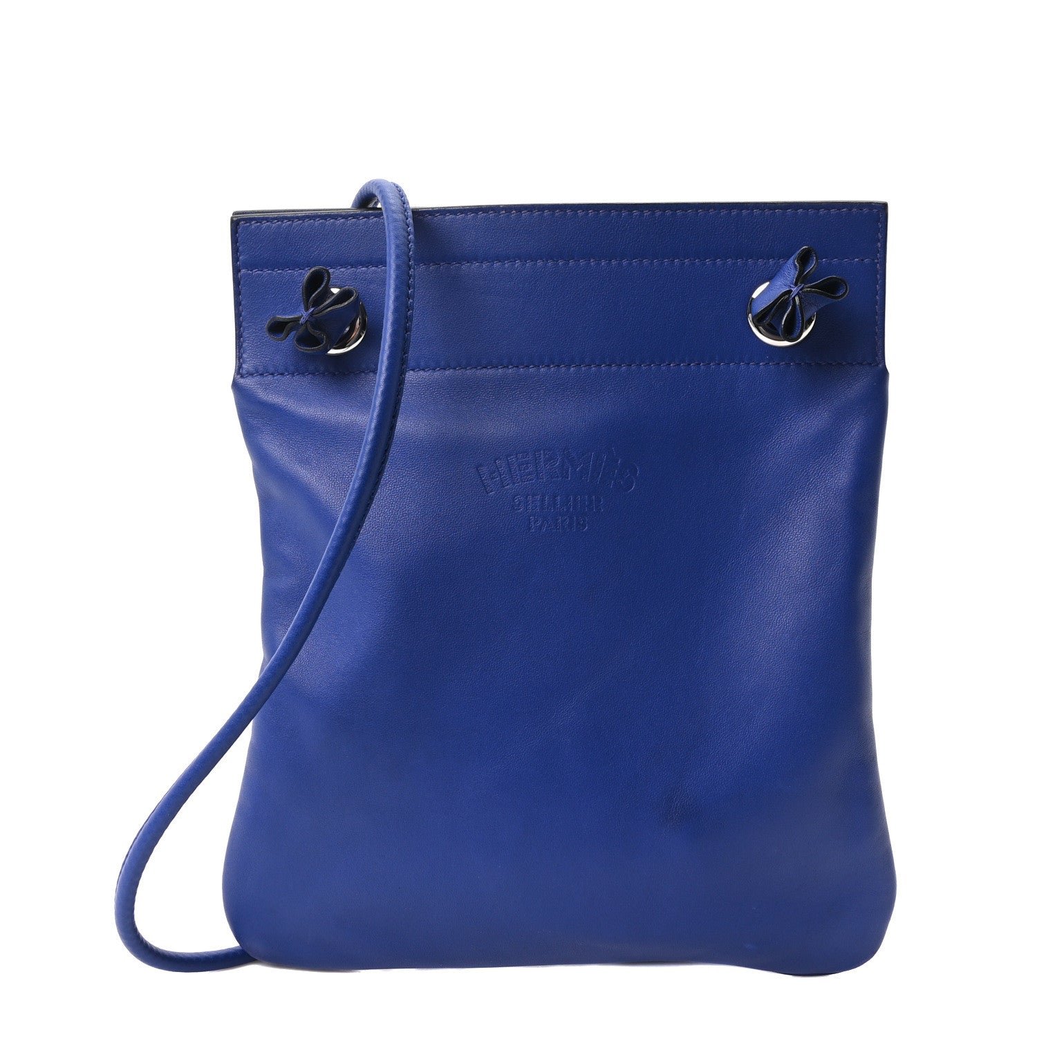 Hermes Milo Lambskin Swift Mini Aline Bleu Electrique