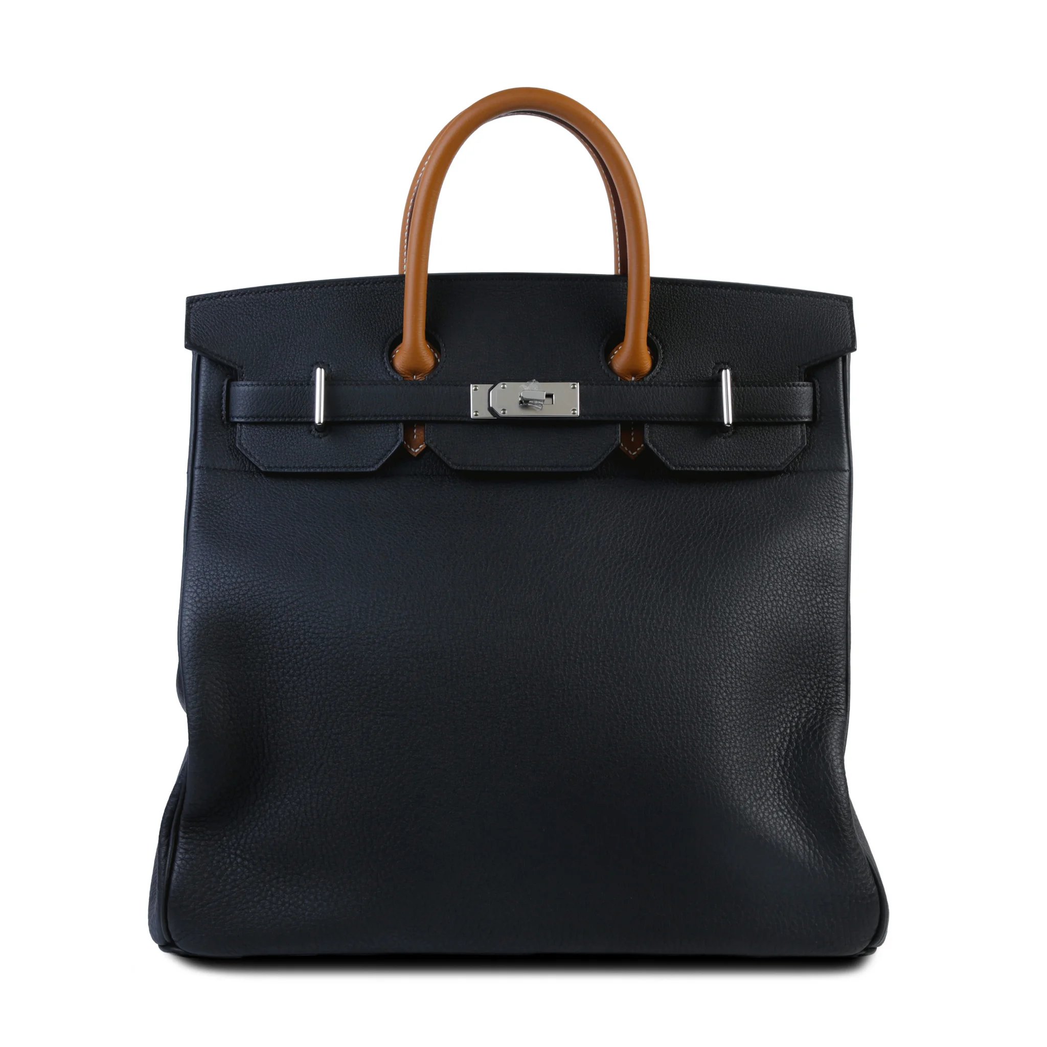 Unused ( Rank NS ) HERMÈS Haut à Courroies HAC 40 Noir (89) Gold (37) Bleu Royal (O8) Togo Palladium hardware W (2024)