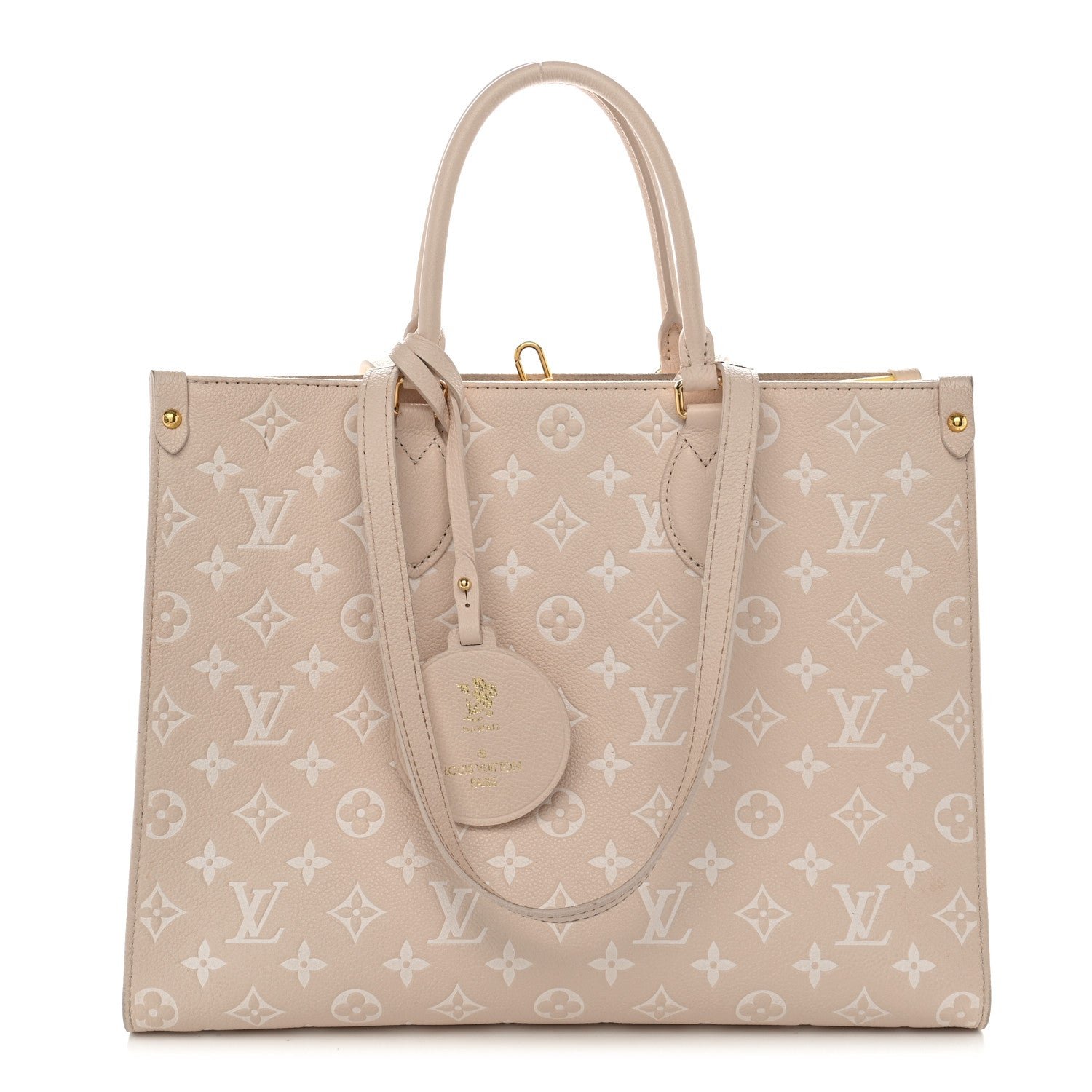 Louis Vuitton Empreinte Monogram Spring In The City Onthego MM Beige Pink Yellow