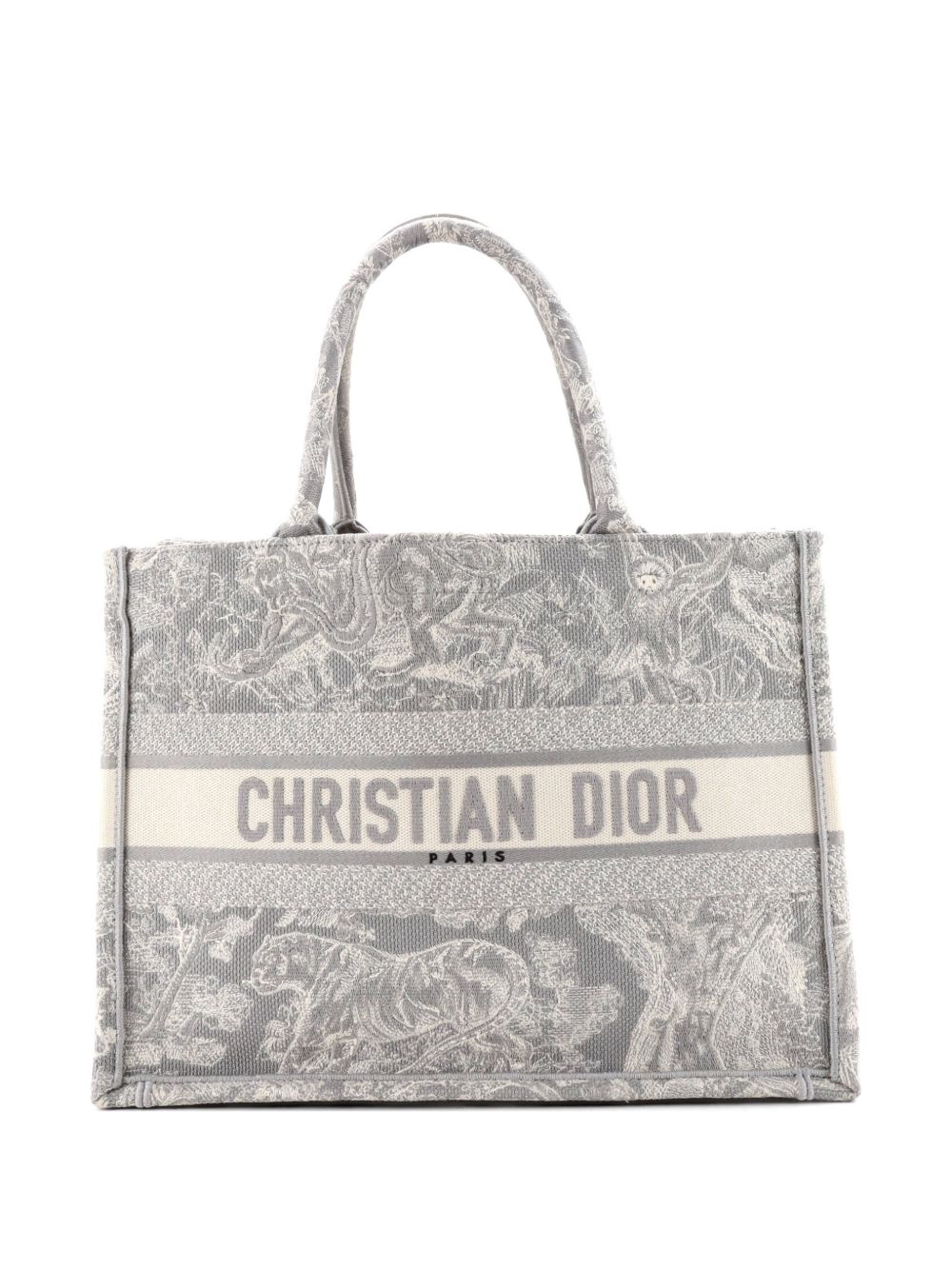 Book Embroidered Canvas Medium tote bag
