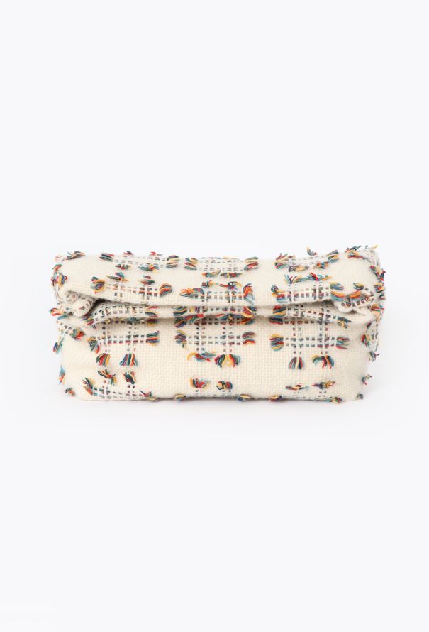Gabriela Hearst Phoebe Fold-Over Cashmere Clutch