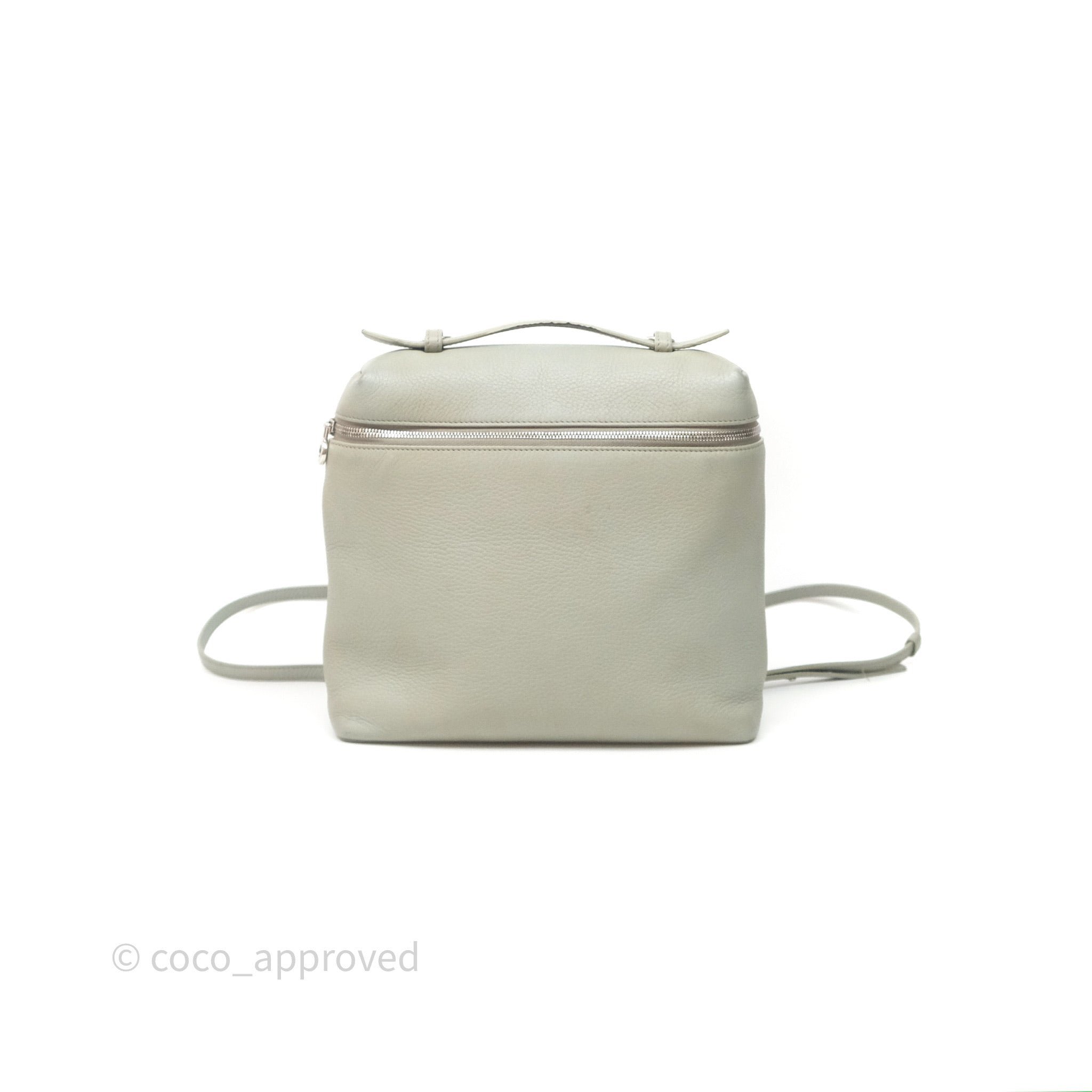 Loro Piana Loro Piana Extra Pocket Backpack L23.5 Eucalyptus/Antique Silver Hardware