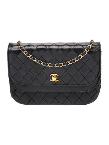 Quilted CC Double Flap Bag