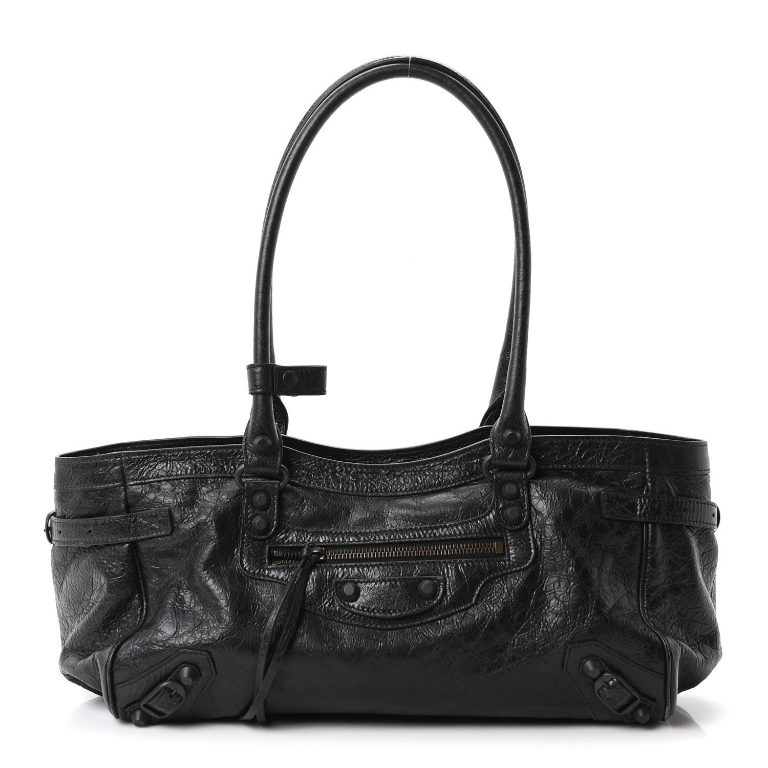 Balenciaga Agneau Arena Classic Hardware East West Le City Black