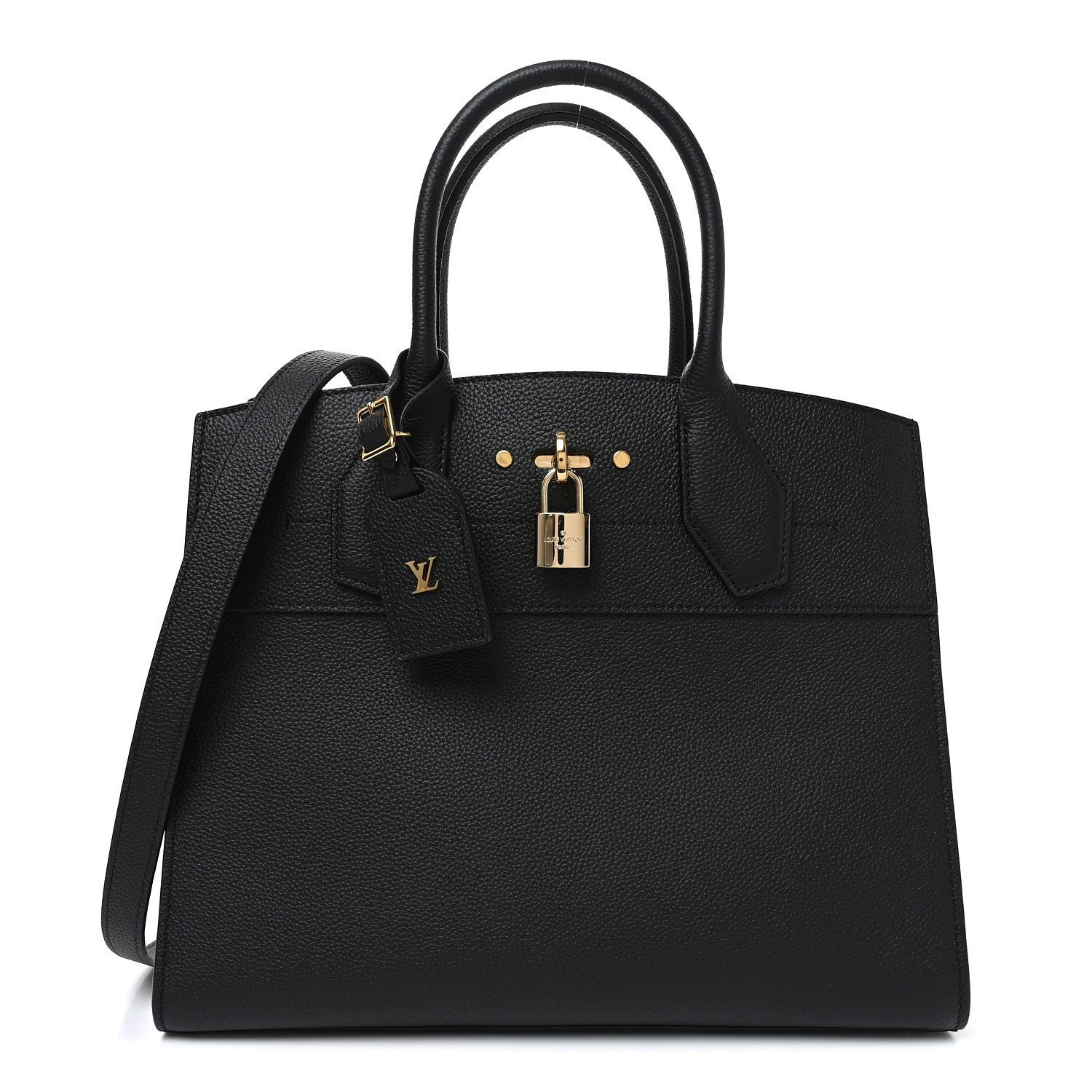 Louis Vuitton Taurillon City Steamer MM Black