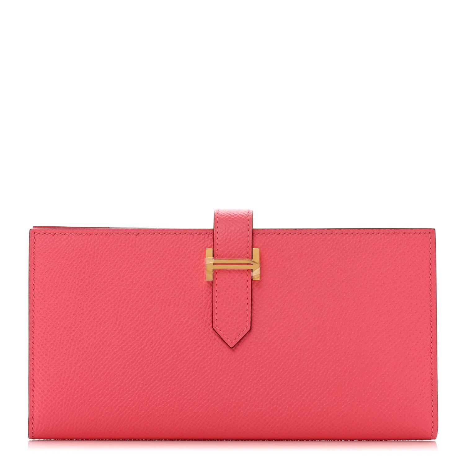Hermes Epsom Bearn Gusset Wallet Rose Extreme