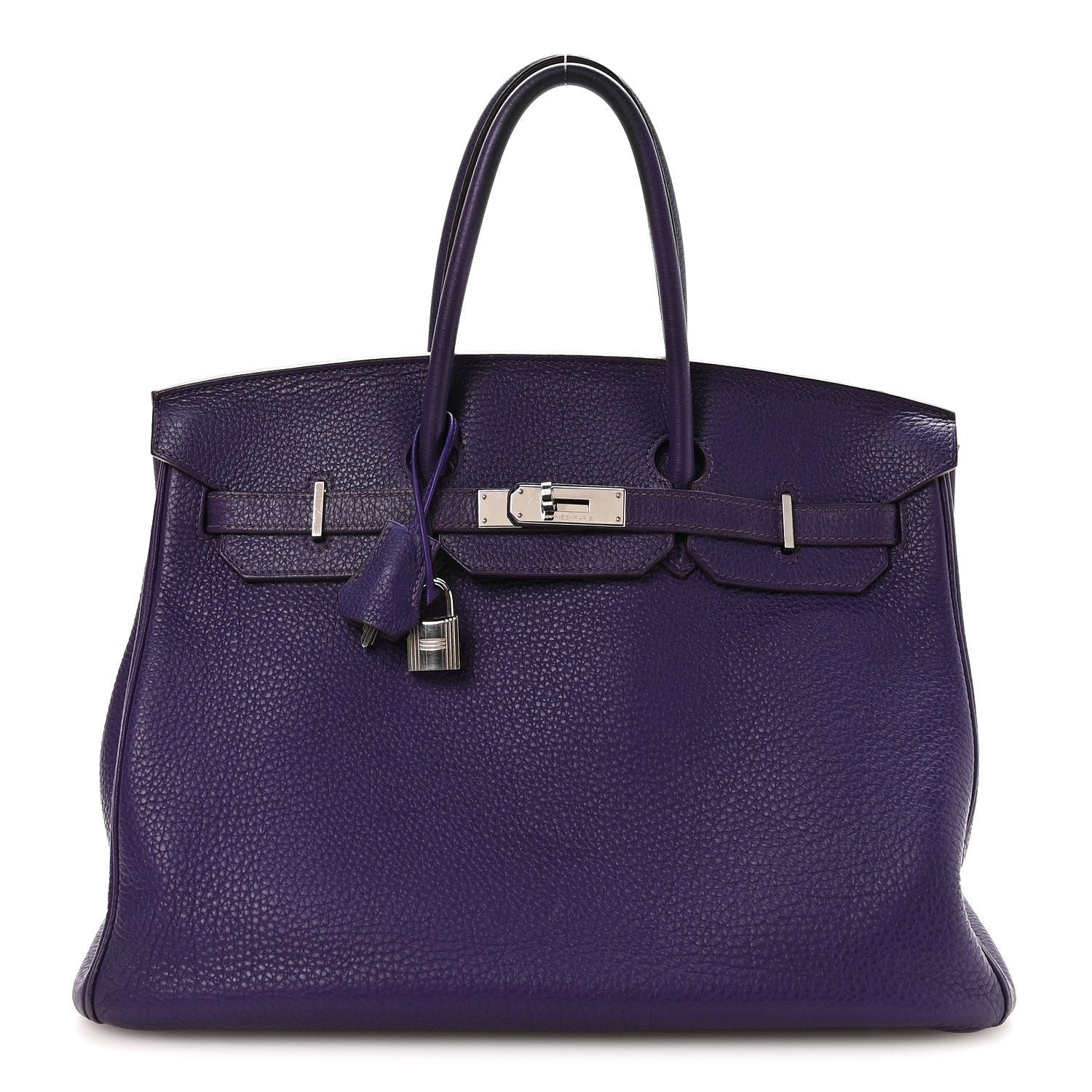 Hermes Taurillon Clemence Birkin 35 Iris