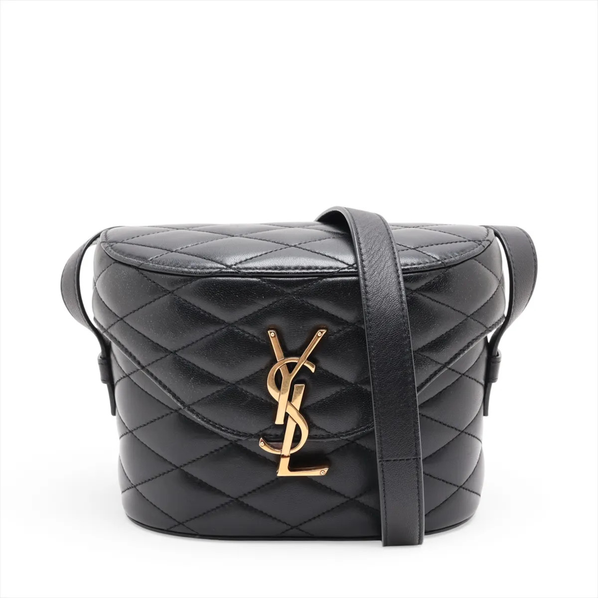 Saint Laurent Paris June 710080 Leather Shoulder bag Black