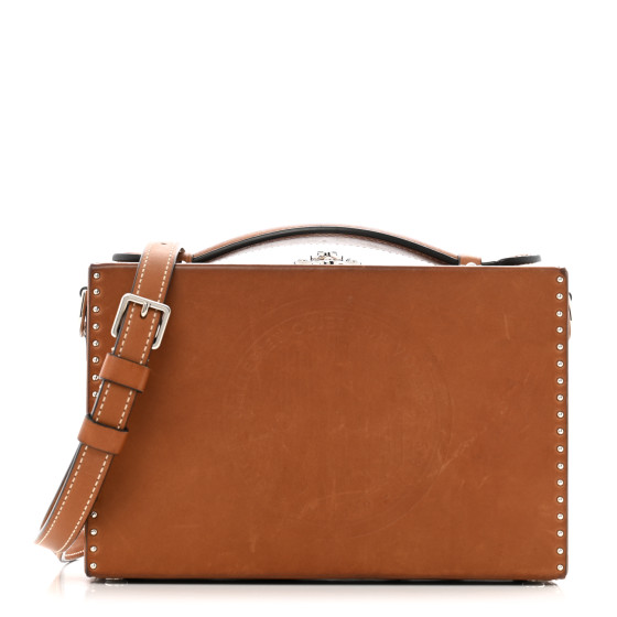 Moynat Barenia Little Suitcase Tan