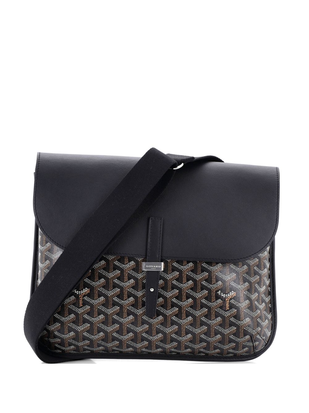 Coursier Messenger Bag Coated Canvas and Leather crossbody bag