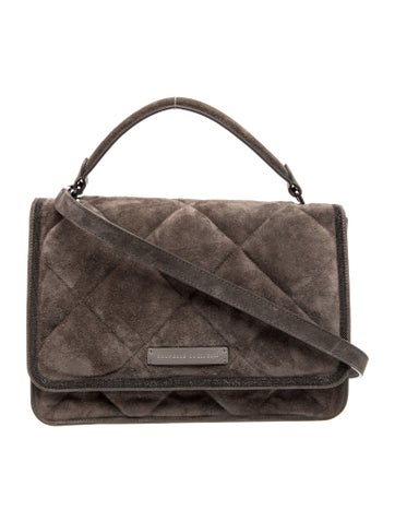Brunello Cucinelli Quilted Top Handle Bag