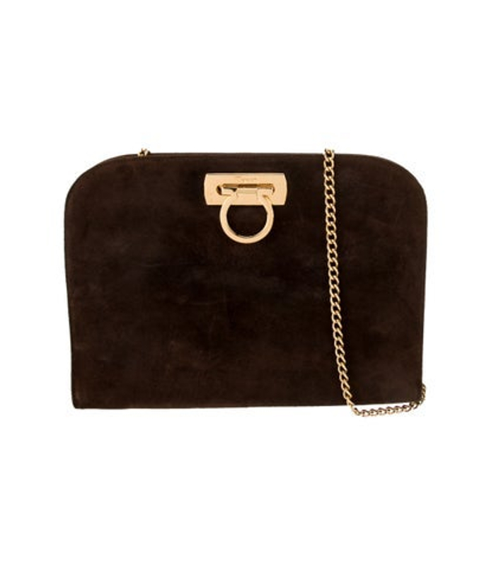 Salvatore Ferragamo Ferragamo Suede Shoulder Bag