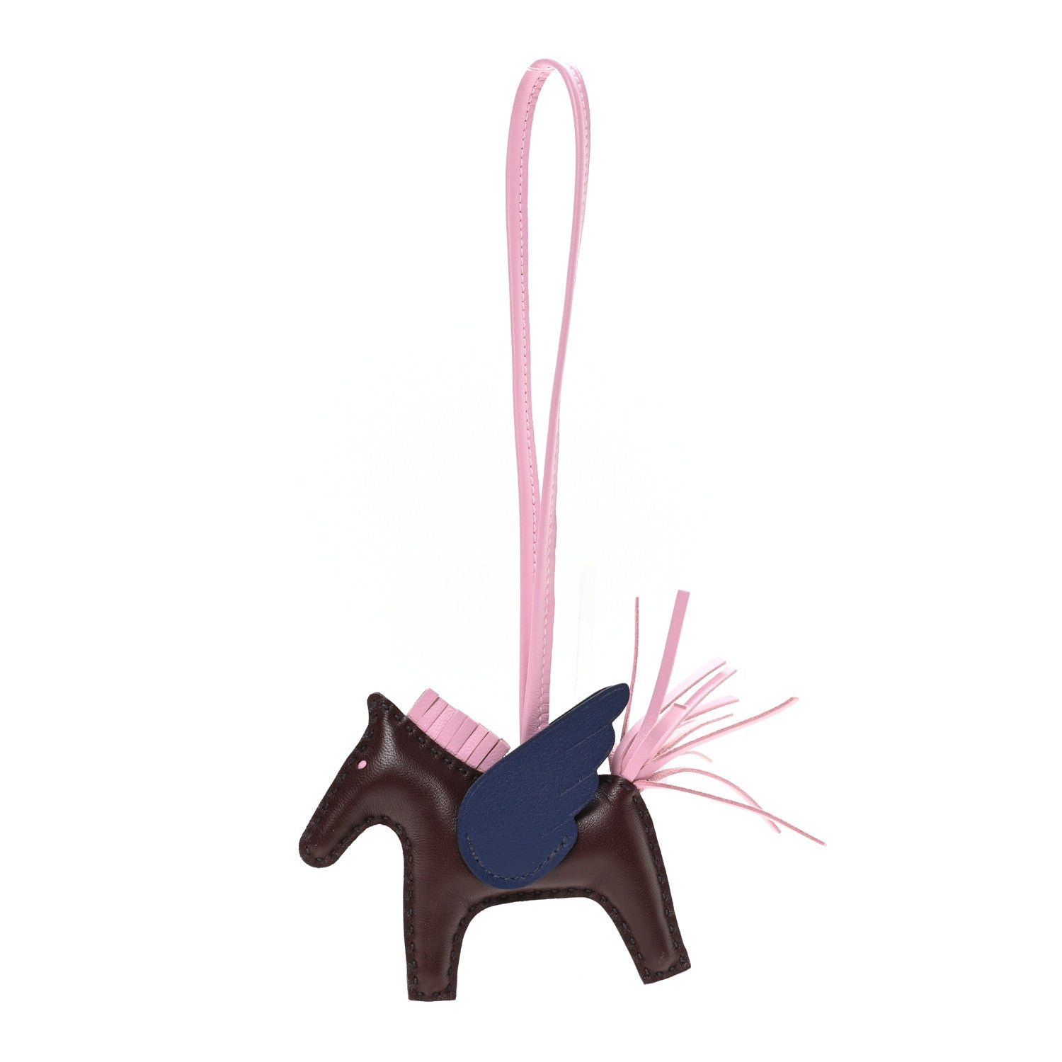 Hermes Milo Lambskin Grigri Rodeo Pegase Horse Bag Charm Rouge Sellie Mauve Sylvestre Bleu Saphir