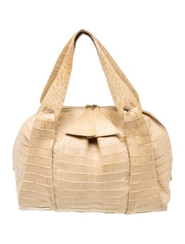 Nancy Gonzalez Crocodile Top Handle Bag