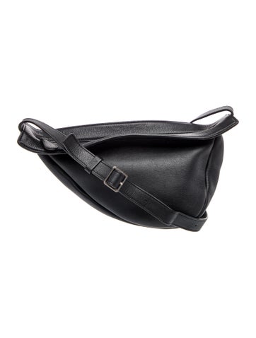 Leather 'Banana' Crossbody Bag