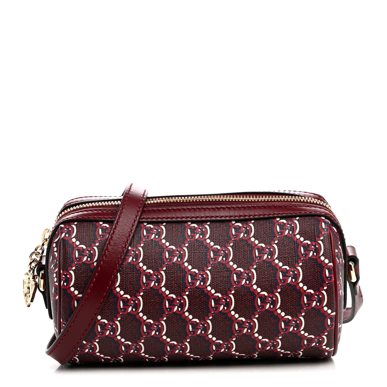 Gucci GG Shadow Monogram Ophidia Crossbody Bag Rosso Ancora Red