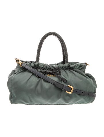 Tessuto Nylon Top Handle Bag